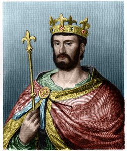 フランス王フィリップ1世（1060-1108）の肖像-ラヴァレの『フランス史』に掲載されている、エングレーヴィング、sd. 作： French School