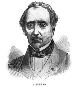 帝国のマレシャル、フィリップ・アントワーヌ・ドルナノ（1784-1863）の肖像。"Les Illustrations De L