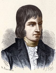 フィリップ・ルボン（1769-1804）の肖像 - 1896年の "Album de la Science; illustrious scientists; Great discoveries "に掲載されています。 作： French School