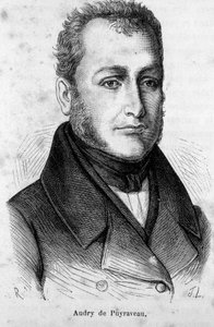 フランスの副官、ピエール・フランセ・オードリー・ド・ピュイラヴォー（1783-1852）の肖像。 作： French School