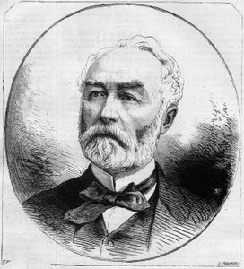 ピエール・フレデリック・ドリアン（1814-1873）はフランスの政治家で、1870年の第三共和制下で公共事業大臣を務めた。10月29日付「Le Monde Illustré」No.707に掲載された図版 作： French School