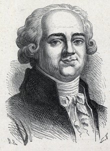 フランスの政治家（1751-1793）で、国民会議でセーヌ川の代官を務めたピエール・ルイ・マニュエルの肖像。1889年のエングレーヴィング。個人蔵。 作： French School