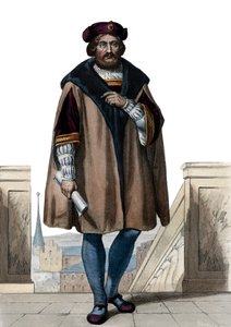 フランスの詩人、ピエールドゥロンサール（1524-1585）の肖像。 作： French School