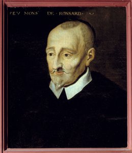 フランスの詩人ピエール・ド・ロンサール（1524-1585）の肖像 18世紀の無名の絵画です。ブロワ美術館。 作： French School