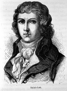 サン＝ジュスト（1767～1794年）の肖像 - アンリ・マルタン著「フランス史」より