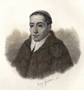 聖ベルナール・ド・メンソン（923-1009）の肖像。アオスタの大司教で、聖ベルナールのホスピスの創設者。"有用な人物の肖像 "にて 作： French School