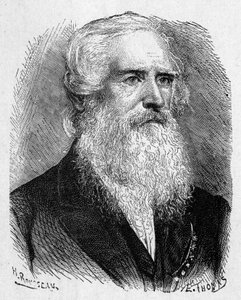 アメリカの画家・物理学者であるサミュエル・モース（1791 - 1872）の肖像 - 「Album of Science; illustrious scientists; Great discoveries」1896年に掲載。 作： French School