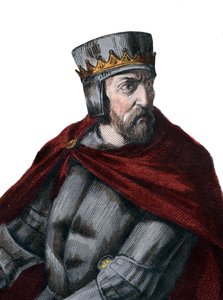 フランスの貴族であるレスター第5伯爵（1150-1218）のSimon IV de Montfortの肖像。 作： French School