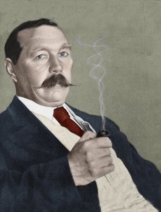 アーサー・コナン・ドイル卿（1859-1930）の肖像。イギリスの作家で、「シャーロック・ホームズ」の生みの親。1919.