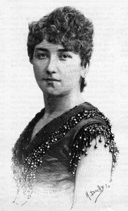 1887年、スウェーデンの歌手Sigrid Arnoldson（1861-1943）の肖像。 作： French School