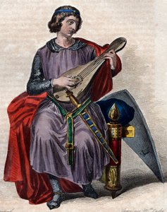 セオバルド1世の肖像（1201-1253）、シャンパーニュ伯（セオバルド4世として）の誕生、ナバラ王1234年の肖像。 作： French School
