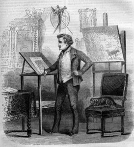 トニー・ヨハノの肖像（Antoine Johannot dit 作： French School