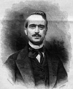 イタリアの政治家、ラッタッツィ伯爵ウルバノ（Urban）（1808-1873）の肖像。1862年3月22日付「Le Monde Illustré」258号に掲載された版画。 作： French School