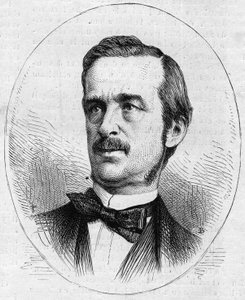 イタリアの政治家、Urbano (Urbano) Ratazzi (1808-1873)の肖像。1873年6月13日付「Le Monde Illustré」844号に掲載されたエングレーヴィング。 作： French School
