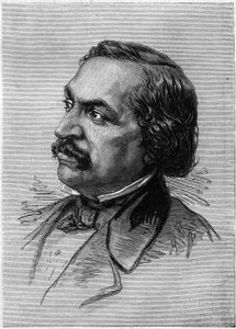 フランス語圏のアメリカ人劇作家、ヴィクトル・セジュール（1816年～1874年）の肖像。10月3日付「Le Monde Illustré」912号に掲載されたエングレーヴィング 作： French School
