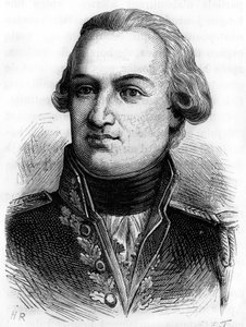 フランスの提督（1750年～1812年）であるVillaret-Joyeuse（Villaret de Joyeuse伯爵）の肖像-Henri Martinの「L