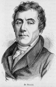 フランスの政治家ルイ・ド・ボナルド子爵（1754～1840）の肖像-アンリ・マルタンの「フランス史」に掲載 作： French School