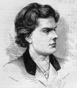 1867年に21歳だったヴァイオリニスト、ウィルヘルミーの肖像。3月2日付「Le Monde Illustré」516号に掲載された図版 作： French School