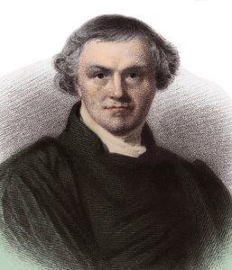イギリスの哲学者で歴史家のウィリアムウェウェル（1794-1866）の肖像。 作： French School
