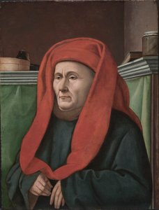 Retrato de um homem, c. 1450 (óleo sobre madeira) 作： French School