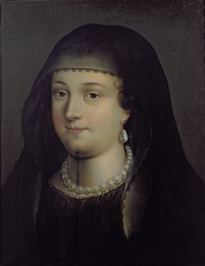スコットランドのメアリー女王と推定される少女の肖像画（1542-87） 作： French School