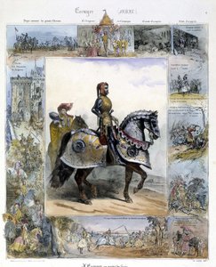 シャルル・オーブリー著『古今乗馬絵巻』に描かれたエキュイエの肖像 作： French School