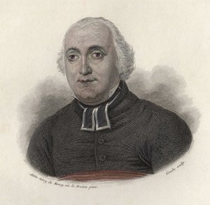 アベ・カロン（1760-1820）の肖像、伝記作家、フランスのモラリスト作家。 作： French School
