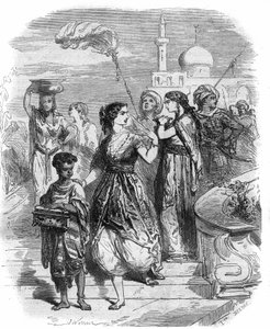 ビザンチン時代のゾエ・ラ・ポルフィロゲネテ（978-1050）の肖像 モーリス・ラシャトレ著「Histoire des Papes-King-Queen-and-Empereurs a travers les centuries」に掲載された版画。 作： French School