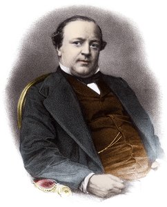 フランス人弁護士シャルル・アレキサンドル・ラショー（1818-1882）の肖像 - 19世紀のエングレーヴィング 個人蔵