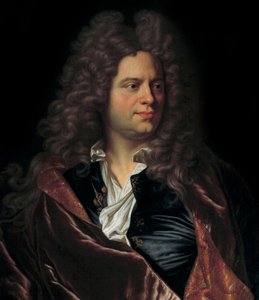 フランスの作家ジャン・ド・ラ・ブリュイエール（1645-1696）の肖像 17世紀のフランス派の絵画。シャンティ、コンデ美術館 作： French School