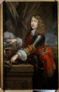 スチュアート家の王子の肖像 元グレートブリテンおよびアイルランドの王ジェームズ2世（1633-1701） フランス派の絵画 17世紀。寸法1,45 x 0,93 m. 作： French School