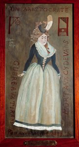 暗殺者の一人が描いたランバル王女（1749-1792）（Marie-Therese Louise de Savoie-Carignan）の肖像。1792年 パリ、警察庁