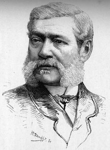 木彫りの彫刻家、コロンナ・チェザーリ伯爵（1825-1887）の肖像。 作： French School