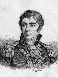 フランスの将軍、オノレ・ヴィアル（1776-1813）の肖像。(1776-1813) 19世紀のエングレーヴィング。©lee-leemage