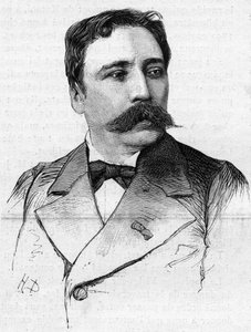 画家James Bertrand（1825-1887）の肖像。 作： French School