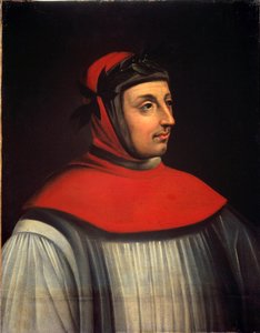 詩人Francesco Petraca dit Petrarque（1304-1374）の肖像 17世紀のフランス派の絵画。薄暗い。0.73 x 0.57 m Versailles.Musee Du Chateau - ペトラルカと呼ばれた詩人フランチェスコ・ペトラルカ（1304年〜1374年）の肖像。フランス派の絵画 作： French School