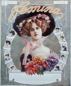 女性作家のポートレート（「Femina」より