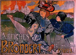 パリの「Brondert Posters」の広告ポスター（カラーリトグラフ） 作： French School