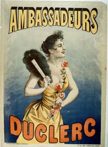 Les Ambassadeursでポスター広告Duclerc