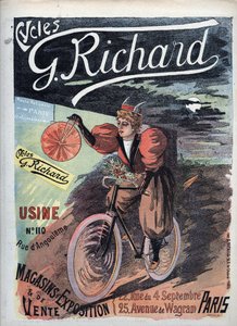 George Richard Cycles "の広告ポスター 1895年パリ フランス派 作： French School