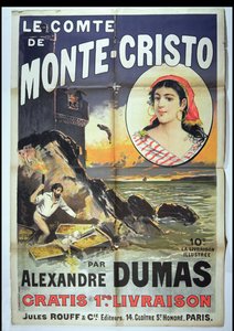 ポスター広告アレクサンドル・デュマ・ペレによるモンテクリスト伯（1802-70）