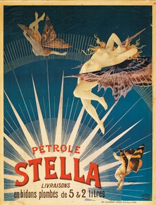 ステラガソリンの広告ポスター、1897年