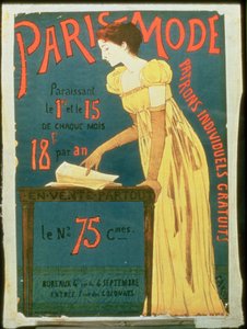 Paris Mode Magazineのポスター広告購読
