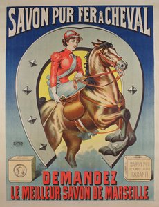 Le Fer a Cheval石鹸のポスター 作： French School