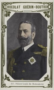 ルイ・ド・バッテンベルク王子（カラー写真） 作： French School