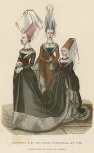 名誉のある女性の王女、1470 作： French School