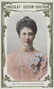 スウェーデンのチャールズ王女（カラー写真） 作： French School