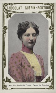 フランスのルイーズ王女、カルロスドブルボン（カラー写真） 作： French School