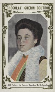 ブルガリアのツァリーヌ、ロイスの王女（カラー写真） 作： French School
