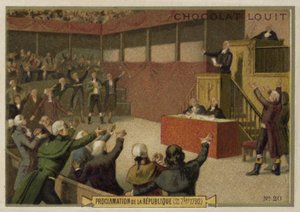条約によるフランス共和国の宣言、フランス革命、1792年9月21日 作： French School